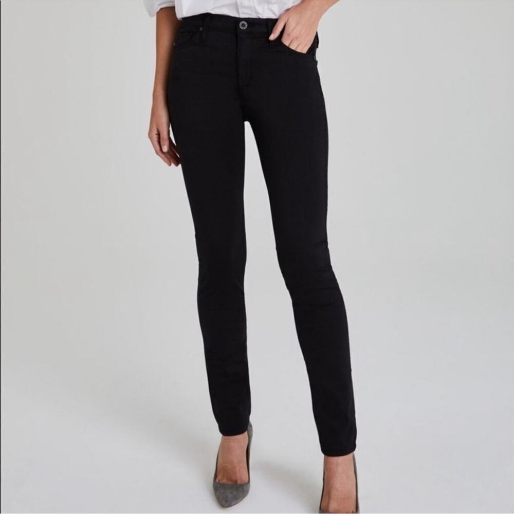 AG Adriano Goldsch Black The Prima Cigarette Leg Jeans